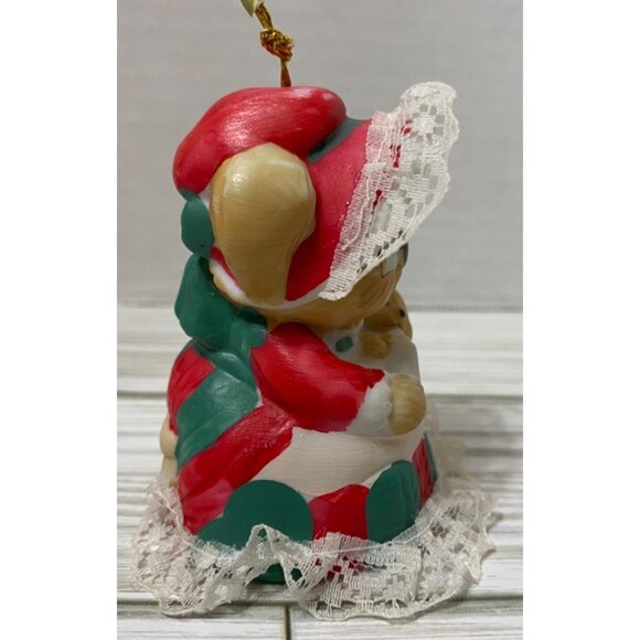 JASCO Bell Christmas Ornament - Grandma Bear feeding Baby - Taiwan - Picture 5 of 6